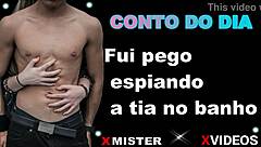 Caught Spying on Aunt Bathing