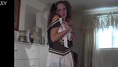 victoria french maid & cheerleader striptease bts photoshoot