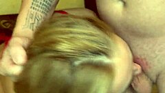 A cute girl was fucked in the face at home, a real professional did it