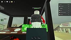 Does the ladyboy get banged in a gangbang while staying afk?