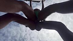 Amateurs fuck anal in woods