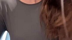 Stepmother Caresses Her Milky Tits Until She Orgasms