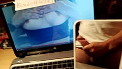 Biker pays tribute to Klaudia hotwife's hot pussy