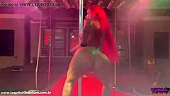 Nice show from the stripper Debora Fantine on a boat