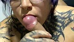 Latina Sucks Neighbor's Monster Dick Sloppily