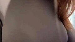 Stepmother Caresses Her Milky Tits Until She Orgasms