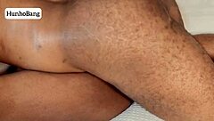 Big Booty Ebony Gets Pounded From The Back Creams All Over Black Cock