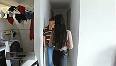 latina girl gets filled with cum by stepdad