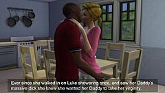 A pervert stepdad made love with his stepdaughter, who was still a virgin