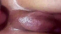 Tight Shemale Plays with 11 Inch Dildo