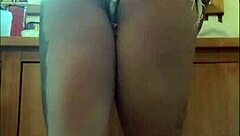 Imagine Horny Redhead With Big Ass In Kitchen Jeans