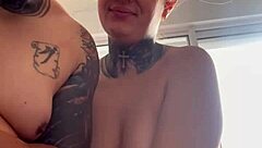 Horny Wife Calls Cuckold Husband To Suck Neighbor's Big Cock