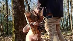 Submissive Slave In Pillory!