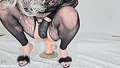 Adina125ml indulges in too much anal play with toys