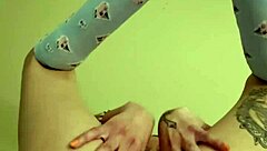 Emy Angel masturbates showing petite pussy and ass