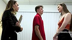 Doctor helps humanize and sexualize your step sister at work