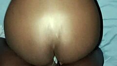 Ebony hot girlfriend getting fucked from behind and creaming on my dick full clip on sheer
