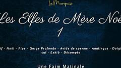 French elves give dirty talk in outdoor public