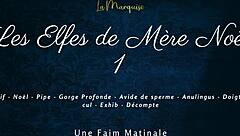 French elves give dirty talk in outdoor public