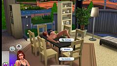 Sexy redhead and newlywed in Sims 4 adventure