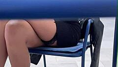 Public exposure and sex with a teen model in risky spots - POV