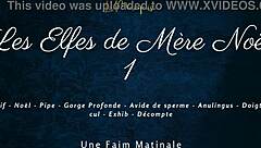 French elves give dirty talk in outdoor public