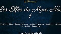 French elves give dirty talk in outdoor public