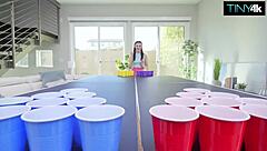 Julia james feels tight pussy filled after pong loss