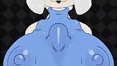 dianne peacocking with big tits and titty fuck in game