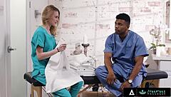 Kyler quinn intensely learns to please clients with deepthroat riding monster cock in nuru massage