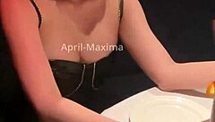 japanese street vixen april-maxima teases with skilled oral and mouthful finish