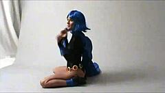 Amateur Cosplay Raven Fucked Outdoors