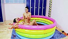 Romana Ryder And Tammie Lee Have A Lesbian Jelly Fight