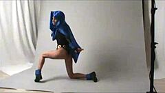 Amateur Cosplay Raven Fucked Outdoors