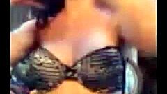 Feeling aroused in crossdressing while masturbating passionately