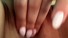 Pretty Amateur Suggests Handjob On Shaved Pussy During Tight Narrow Ass Masturbation Session