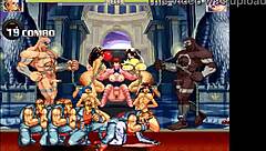 Intense gangbang of Lilith in Hentai Mugen with doggystyle banging