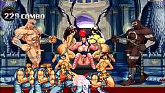 Intense gangbang of Lilith in Hentai Mugen with doggystyle banging