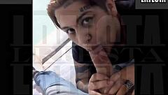 Argentinian couple sucks whole cock