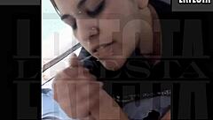 Argentinian couple sucks whole cock