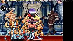 Intense gangbang of Lilith in Hentai Mugen with doggystyle banging