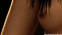 sexy brunette dances nude in her ritual fun session with indian erotic teasing