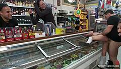 Slim Blonde Feels Humiliation And Pleasure From Rough Public Fucking