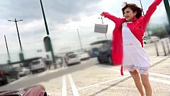 Japanese MILF leaks busty video