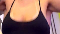 In the building gym, residents watch me exercise with my wet clothes