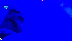 Blacklight fetish with feet and toes