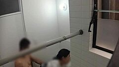 Spying on the spanish teacher fucking her lover!