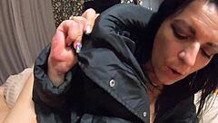 Preview-milfycalla face fucking doggystyle and cumming over my long black winter jacket 183