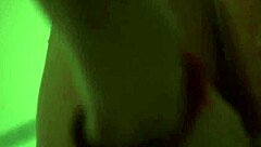 Hot Monika Fox strips for steamy shower display