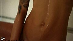 hot monika fox enjoys shower time